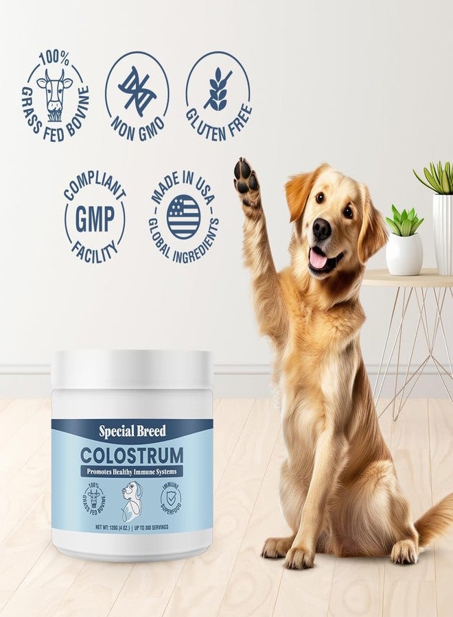 Special Breed Bovine Colostrum for Dogs and Cats, Immune Support Supplement for Allergy and Itch Relief, Grass Fed Colostrum Powder (120 Grams) - Image 4