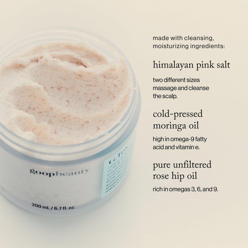 goop Beauty Scalp Scrub Shampoo | Exfoliator to Dexofiy & Purify | Himalayan Salt & Rosehip Oil | Cleanses Hair of Product Buildup | 6.7 fl oz - Image 3