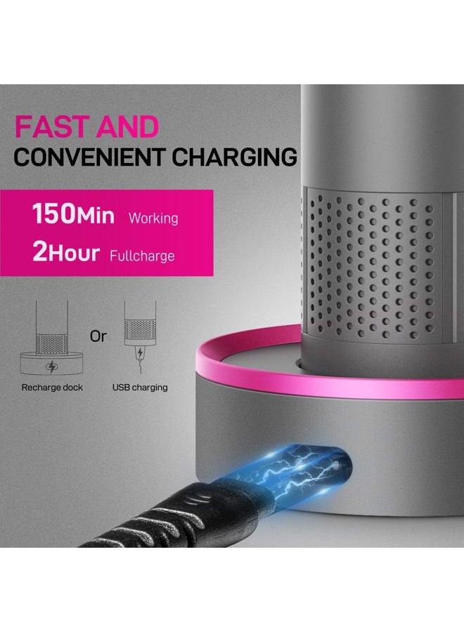 pritech Hair Trimmer for Women, Waterproof Bikini Trimmer, Rechargeable Pubic Hair Clippers and Trimmer, Home Hair Cut Kit, Cordless Barber Grooming Sets, Aurora Gray…… - Image 3
