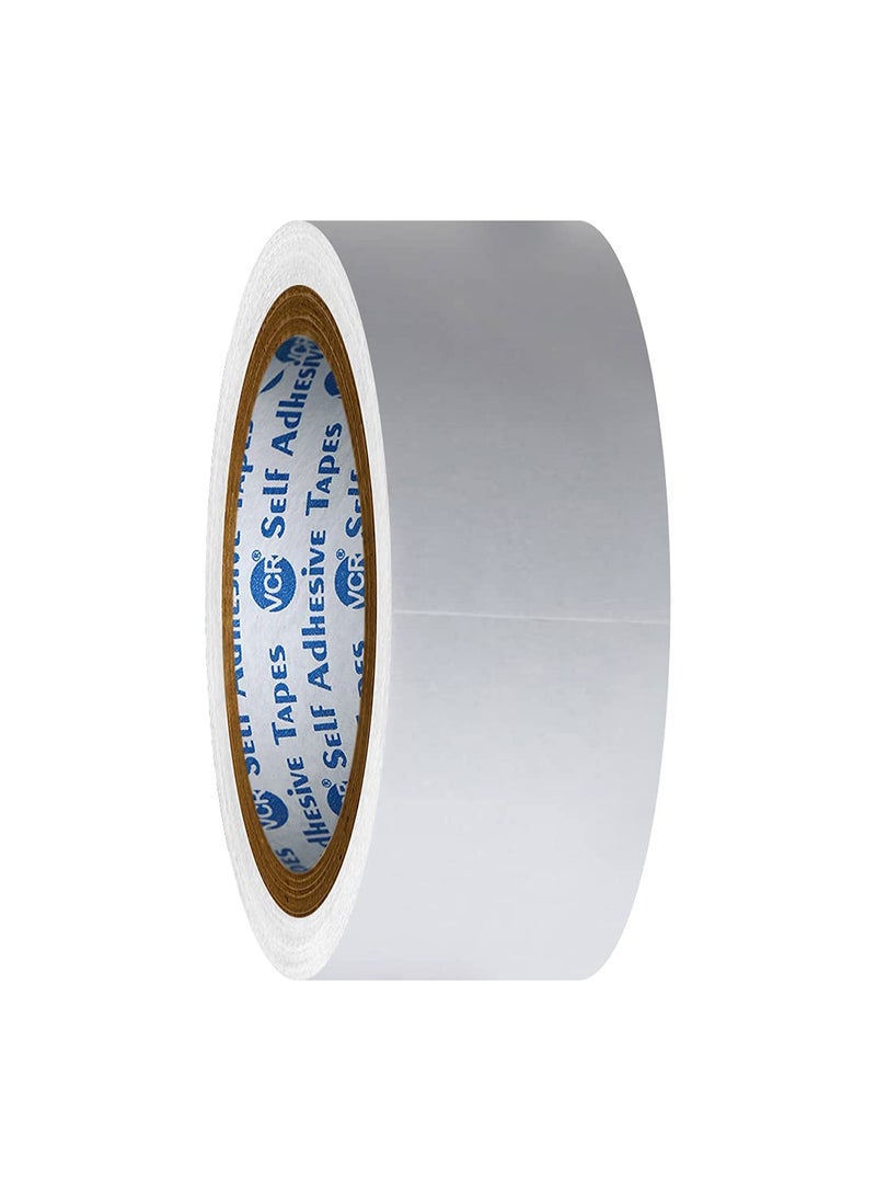 VCR - VCR Double Side Tissue Tape - 45 Meters in Length - 36mm / 1.5" Width - 01 Roll Per Pack - Easy Tear for Double Sided Adhesive Use, Best for Arts, Crafts, Photography, Scrapbooking. - Image 1