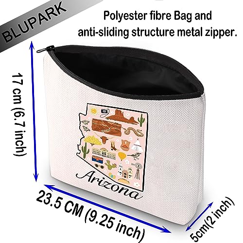 BLUPARK Arizona Lover Cosmetic Bag Arizona Souvenir Gift Arizona Travel Makeup Bag Gift From Arizona Arizona - Image 3