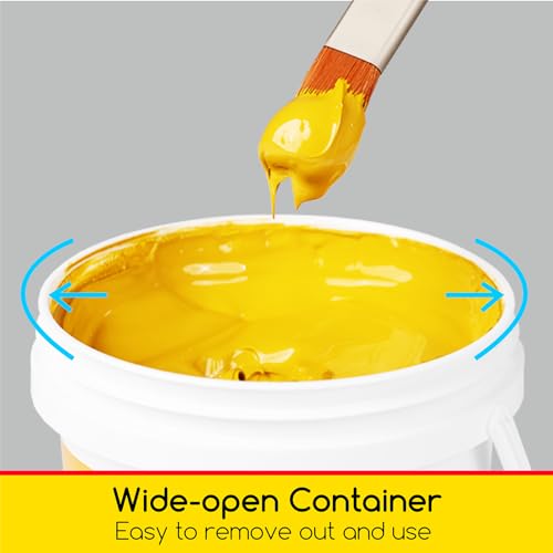 MEEDEN Yellow Ochre Acrylic Paint: 1 L /33.8 oz Heavy Body Gloss Non-Toxic - Thick Art Paints for Canvas Crafts Wood Metal Plastic Wall - Image 5