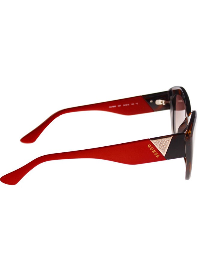 GUESS GU7868 52F Sunglasses 100% UV Protected Brown Cat Eye For Women - Image 3