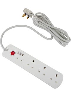 Alsaif Extension Cord With 4 Power Socket And 5Meter Color White  - Image 1