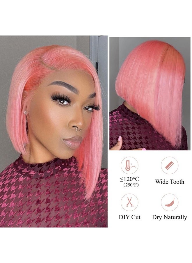 Ancy Hair Pink Bob Human Hair Wig 13X4 Hd Lace Front Wigs Pre Plucked Straight Short Bob Wig With Baby Hair Glueless Bob Wig For Black Women 10 Inch(180% Density Pink) - pzsku/ZD2D067134B9D0530B424Z/45/_/1696070556/951ff0a0-f981-49fc-884c-dab942dc848e