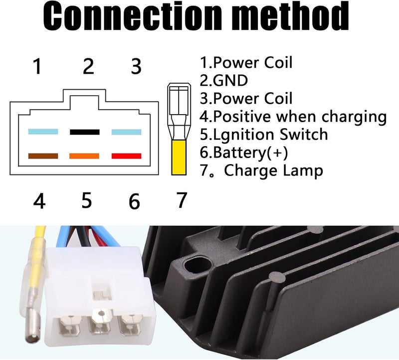 VOZINMOST 12V Rectifier Motorcycle Voltage Regulator for Yanmar - Image 4