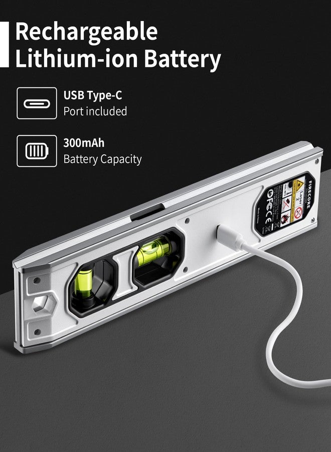 Firecore ميزان روح 3 في 1 مع مقياس مسافة بالليزر بطول 65 قدمًا وخط تسوية بطول 32 قدمًا، وميزان طوربيد مغناطيسي من Firecore مقاس 9 بوصات مع ضوء، وأداة تسوية رقمية صغيرة قابلة لإعادة الشحن لتعليق الصور والبناء - Image 5