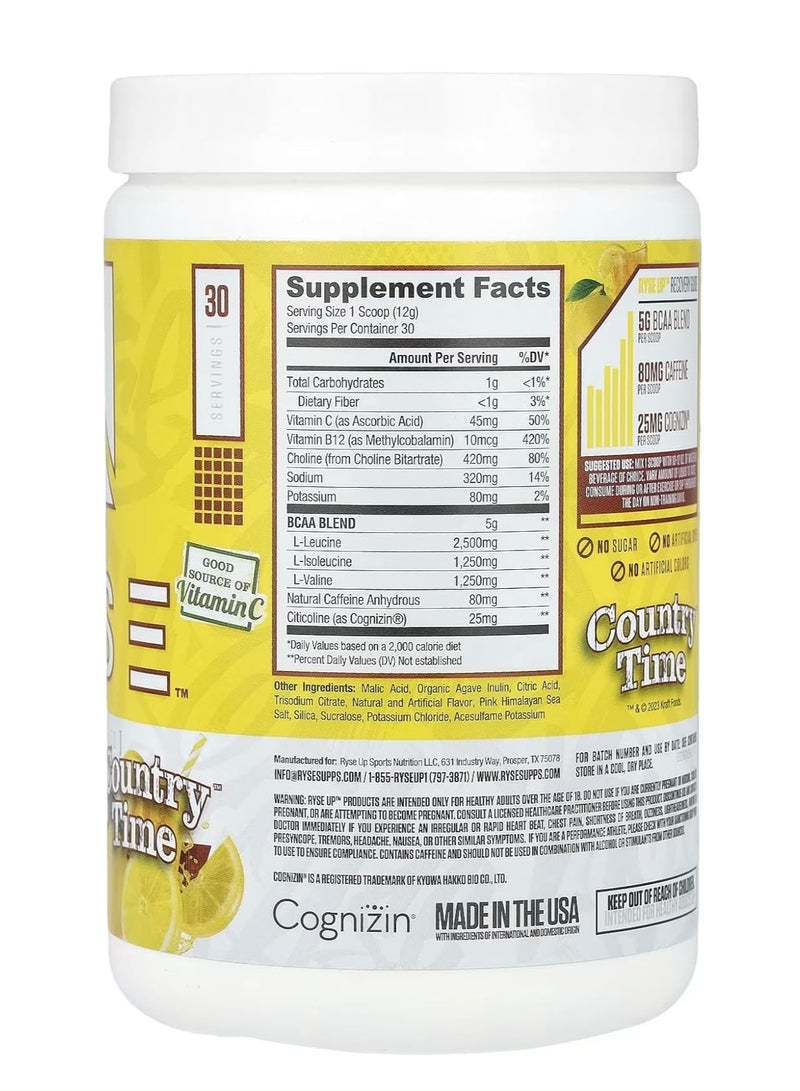 RYSE Loaded Pre Workout, Lemonade Country Time, 30 Servings Maximize Pump, Explosive Energy - Image 2