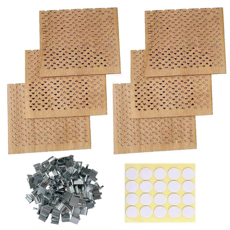 6Pcs 275x236 Inch Wooden Candle Wicks for DIY Candle Making Craft Wide Wooden Wicks for Candle Making Natural Wood Rectangle Candle Cores for DIY Candles