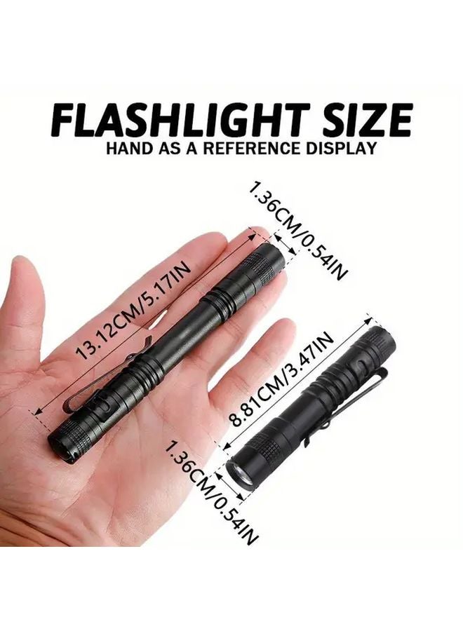 Portable Long LED Flashlight With Clip Penlight For Outdoor Camping Emergency - Image 4