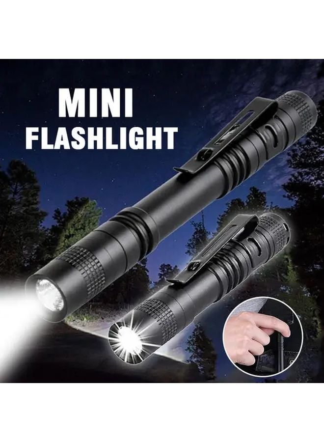 Portable Long LED Flashlight With Clip Penlight For Outdoor Camping Emergency - Image 3