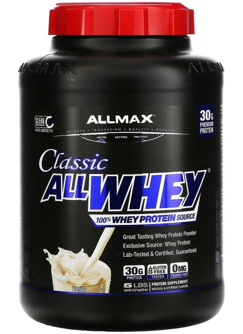 Classic AllWhey, 100% Whey Protein, Vanilla, 5 lbs (2.27 kg)