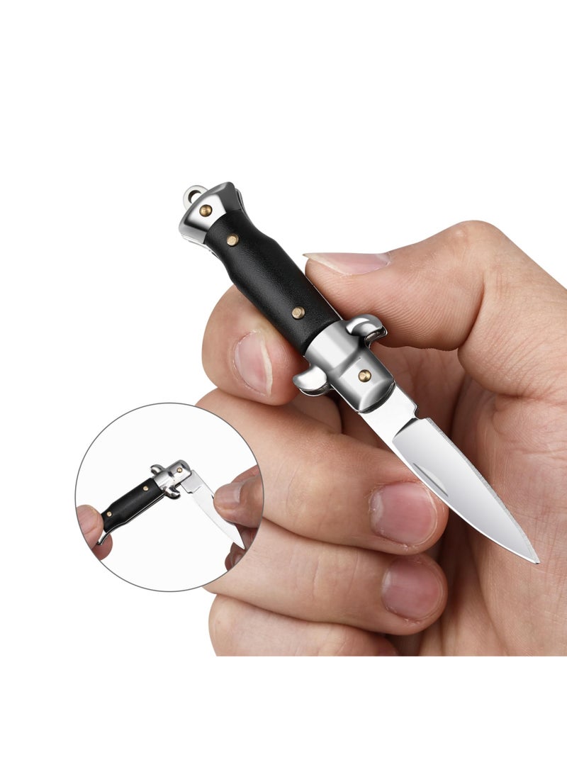 SYOSI - Small Pocket Knife, Cool Folding Knives Box Cutter, Mini EDC Knife with Unique Design, Little Tiny Knives for Every Day Carry, Camping, Hiking and Outdoor, Small Gift for Women Men - Image 1