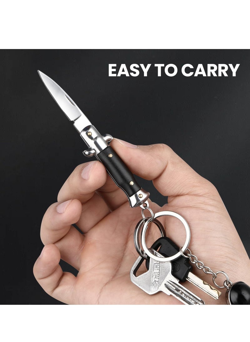 SYOSI - Small Pocket Knife, Cool Folding Knives Box Cutter, Mini EDC Knife with Unique Design, Little Tiny Knives for Every Day Carry, Camping, Hiking and Outdoor, Small Gift for Women Men - Image 1