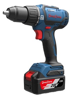 Dongcheng DongCheng Cordless Drill Driver With Variable Speed And LED Light Ideal For Drilling And Fastening 20V Li-Ion 2.0Ah 2Pcs  - Image 1