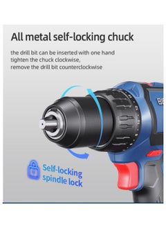 Dongcheng DongCheng Cordless Drill Driver With Variable Speed And LED Light Ideal For Drilling And Fastening 20V Li-Ion 2.0Ah 2Pcs  - Image 2