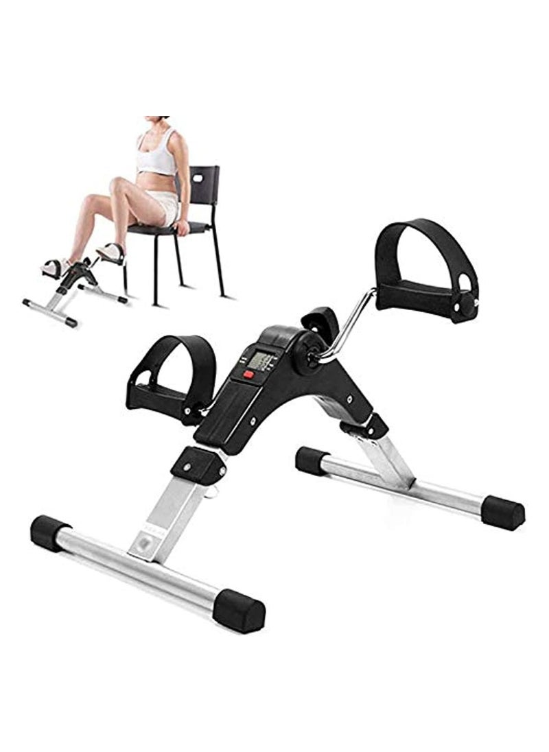 DubaiGallery Portable Pedal Exerciser Best Arm Leg Exercise Peddler Machine Mini Spinning bike LED Screen Display Cycle Leg Machine  - Image 3