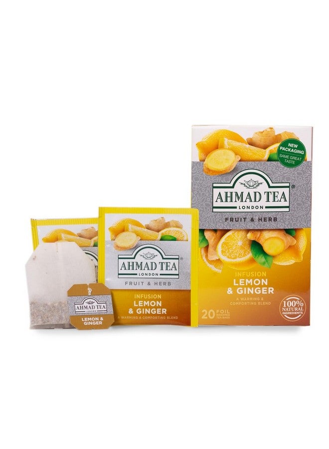 Ahmad Tea Lemon Vitality Green Tea (Tea Bags)