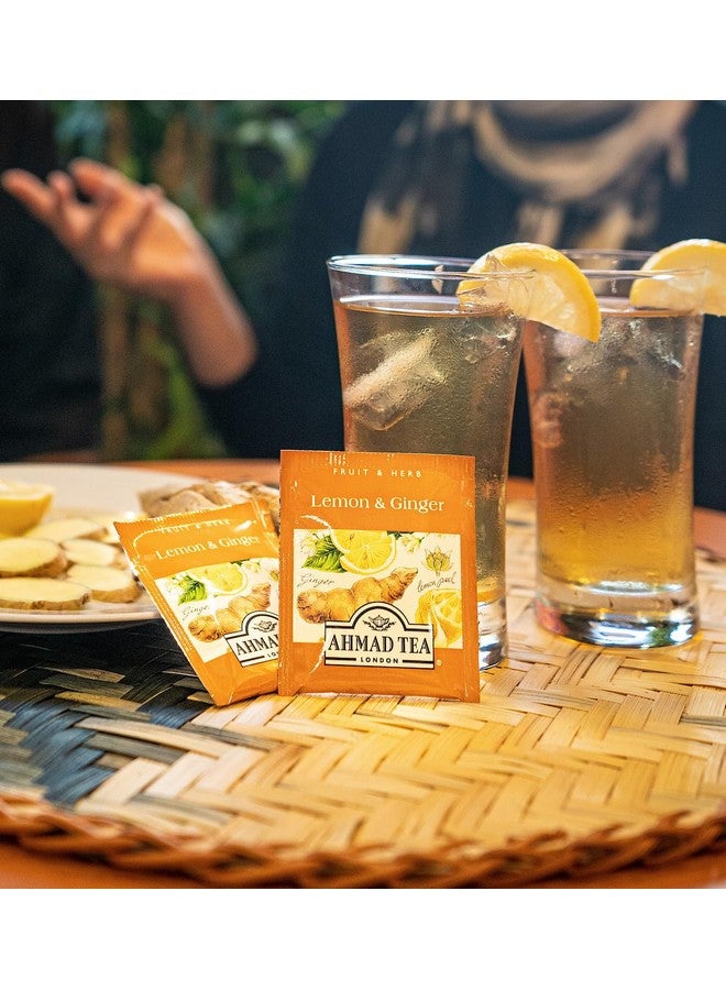 Ahmad Tea Sachet Infusion Foil-Enveloped Teabags, Lemon and Ginger, 20 Count (Pack of 6) - Image 5