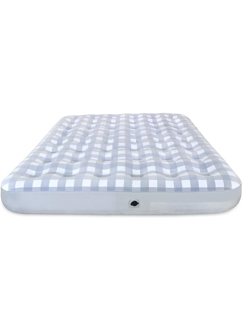 فول جوي مرتبة هوائي للتخييم من Giftway Queen - مرتبة هوائية قابلة للنفخ مع سطح متدفق، غطاء مقاوم للماء - سرير قابل للطي للتخييم / الضيوف / السفر - هدايا الانتقال لمنزل جديد للعائلة - Image 1