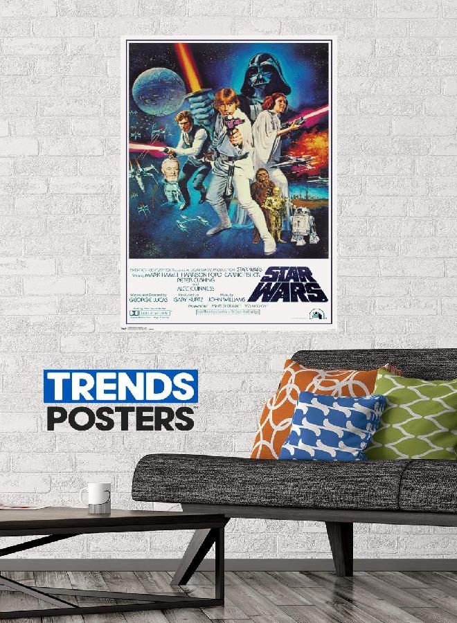 Trends International Star Wars IV One sheet Collector's Edition Wall Poster 24" x 36" for Bedroom - Image 5
