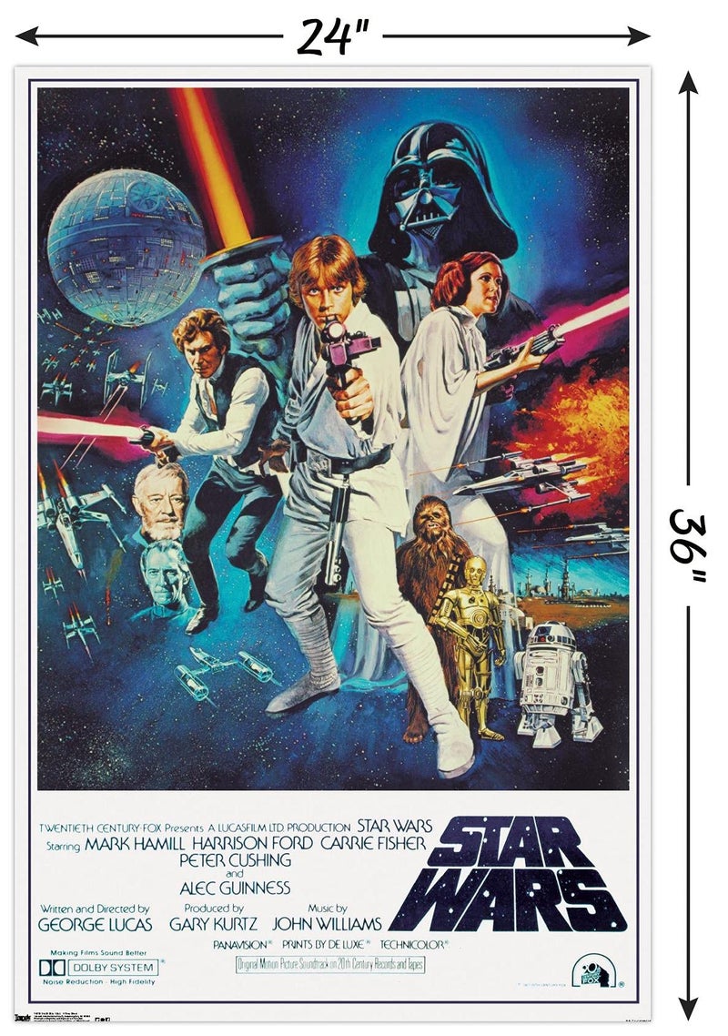 Trends International Star Wars IV One sheet Collector's Edition Wall Poster 24" x 36" for Bedroom - Image 3