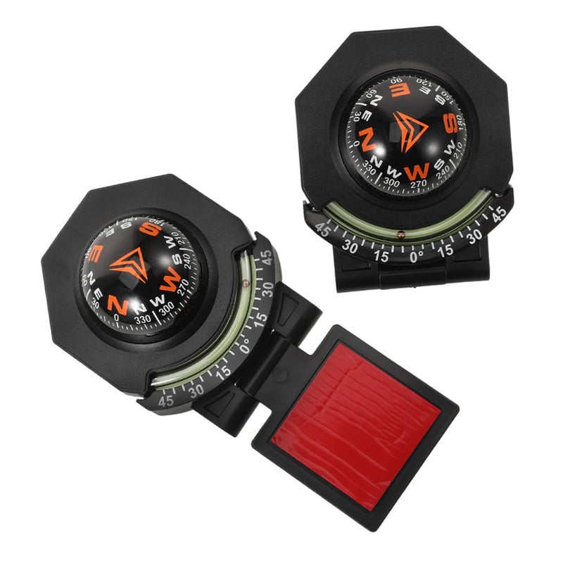 2pcs High Precision Car Dashboard Compass And Inclinometer Ball For Vehicle And Marine Navigation - Image 2