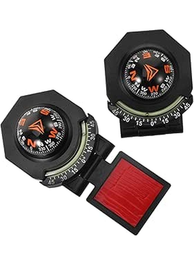 2pcs High Precision Car Dashboard Compass And Inclinometer Ball For Vehicle And Marine Navigation - Image 1