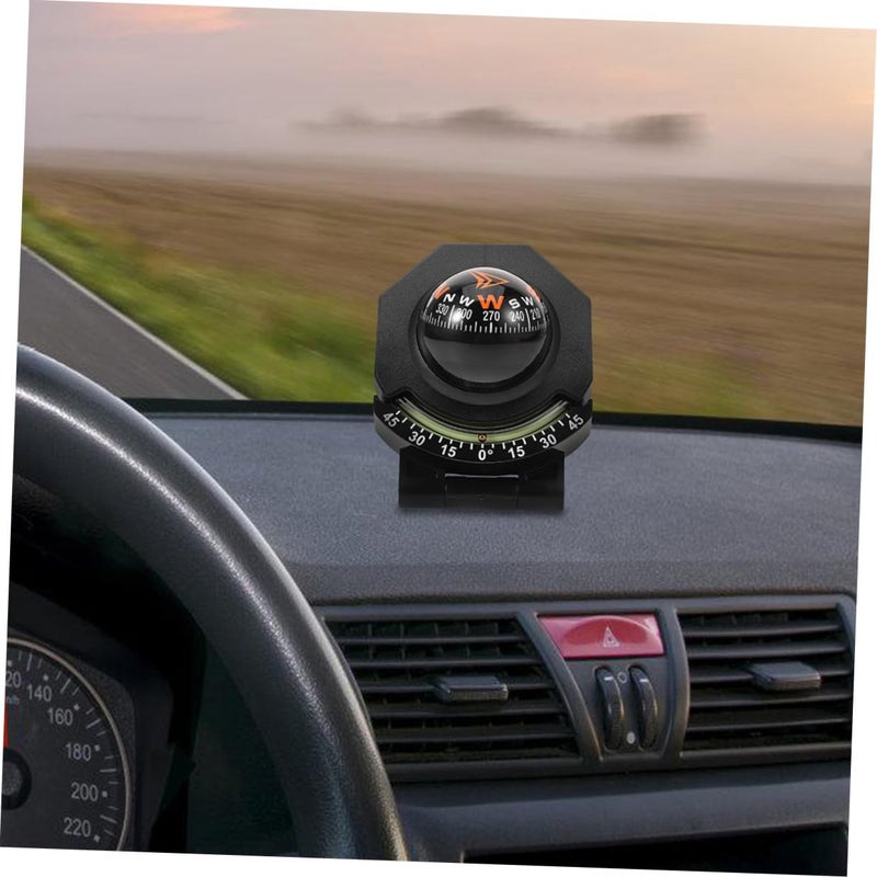 2pcs High Precision Car Dashboard Compass And Inclinometer Ball For Vehicle And Marine Navigation - Image 5