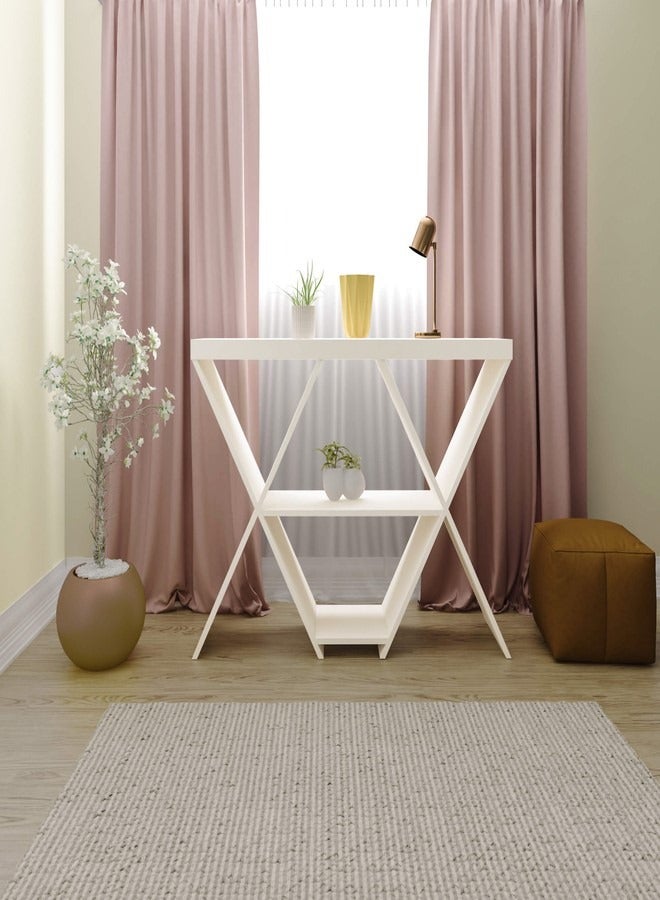 Pilati Entery ConsoleTable white Color 110x86x30cm  - Image 1