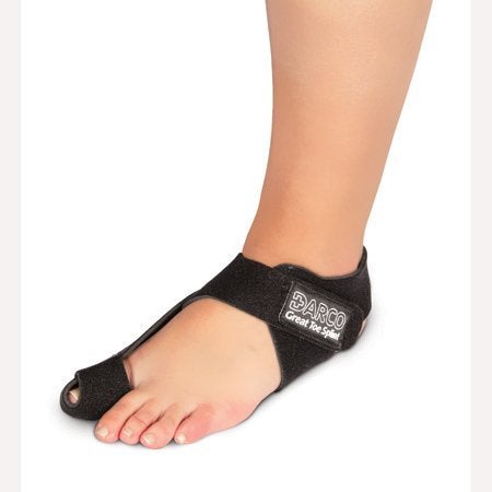 DARCO GTS Black Great Toe Alignment / Bunion Adjustable Splint For Hallux Valgus And Other Joint Conditions (SM/RIGHT W5-7.5/M7-9.5)