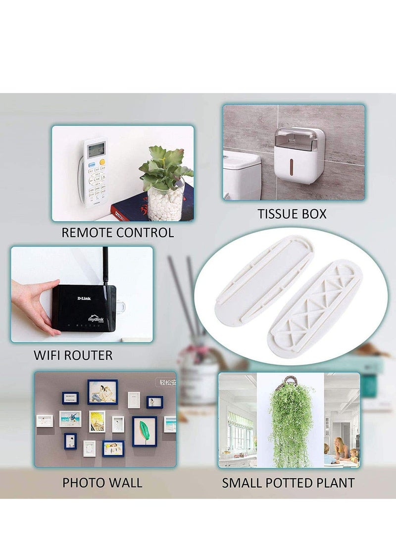4 Packs Power Strip Holder Wall Mount Self Adhesive  Cable Management System Punch Free for Remote Control Router  Tissue Box Kitchen  - Image 5