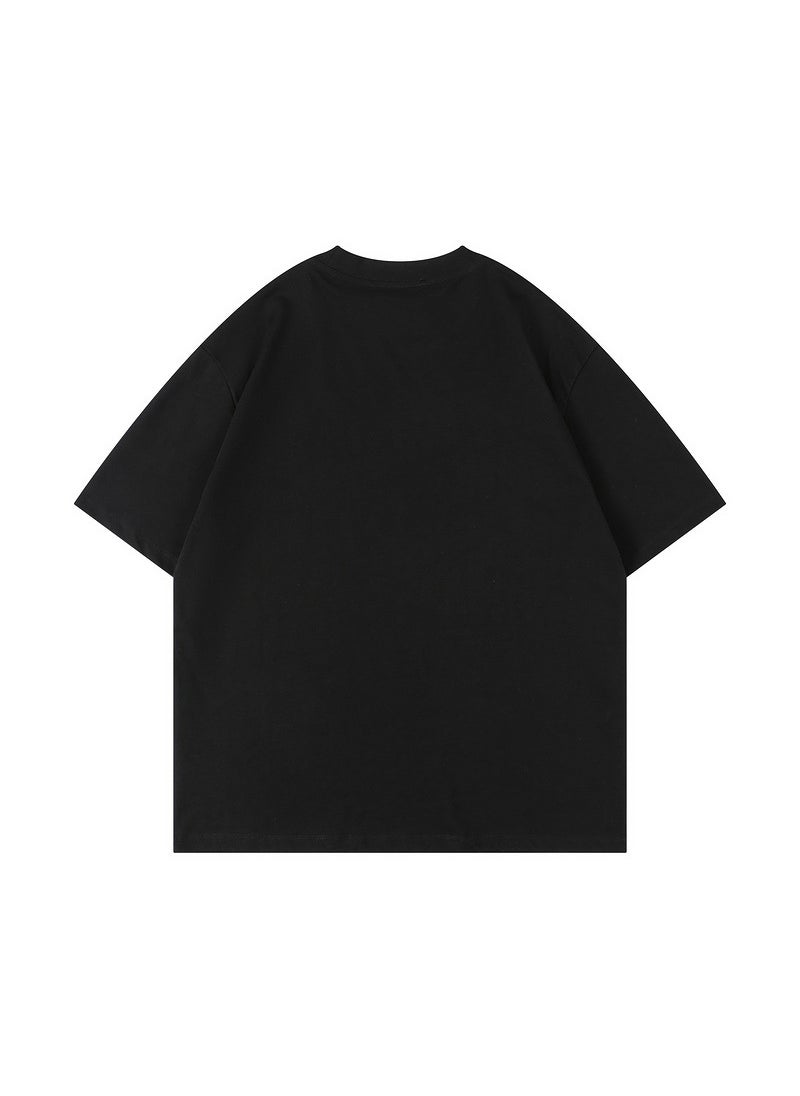 Generic - 2023 FOG Season 8 Loose Velvet Print Tee Black - Image 1