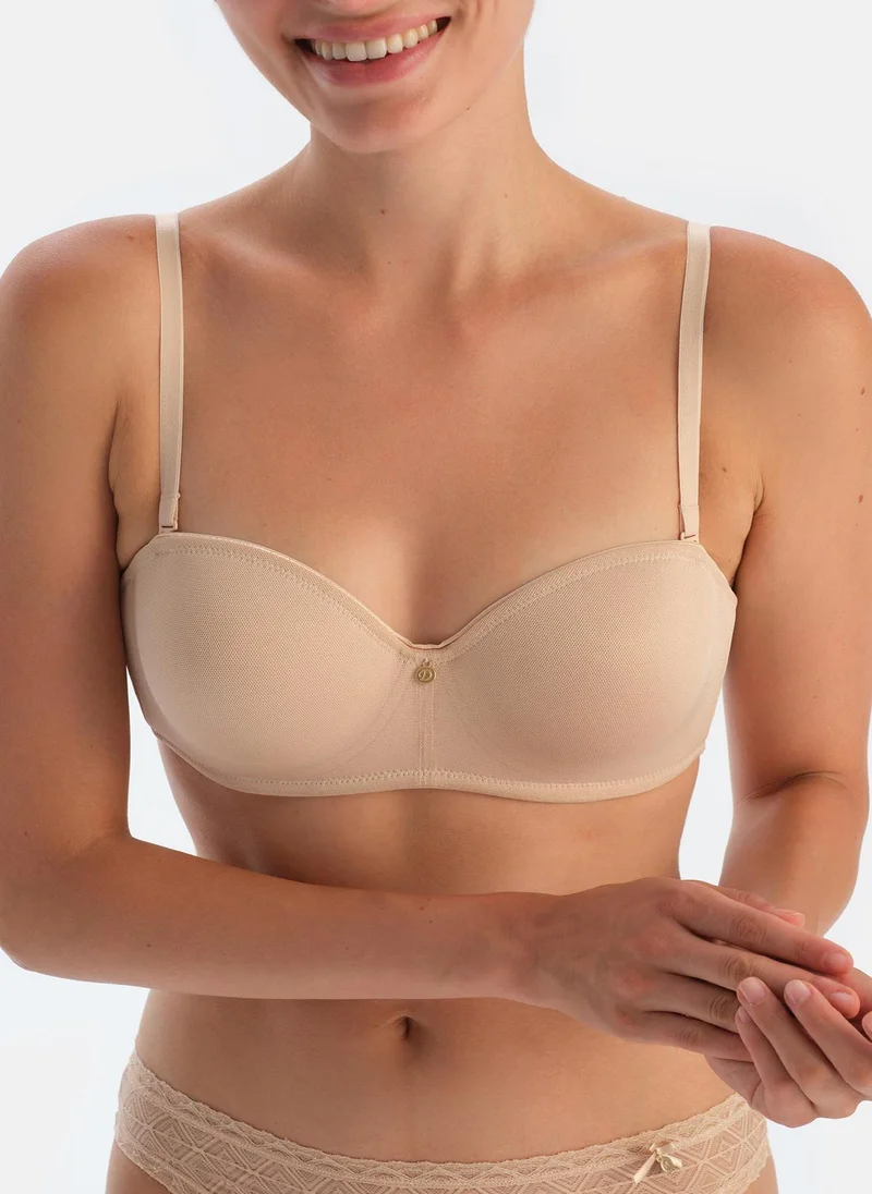 dagi Non-padded Bra Interlock Non Padded Wired Removable Strap Underwear