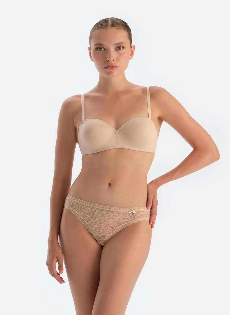 dagi Non-padded Bra Interlock Non Padded Wired Removable Strap Underwear