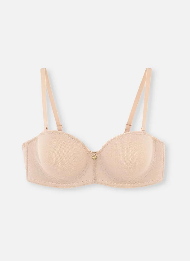 dagi Non-padded Bra Interlock Non Padded Wired Removable Strap Underwear