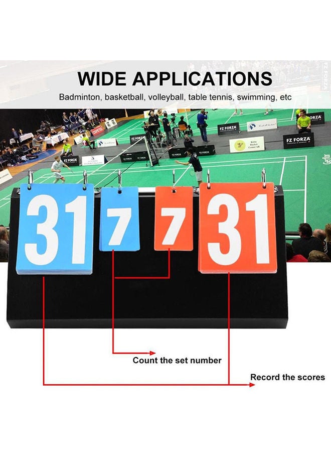 Y&D 4-Digit Score Recording Basketball Badminton Table Tennis Competition Scoreboard - Image 3
