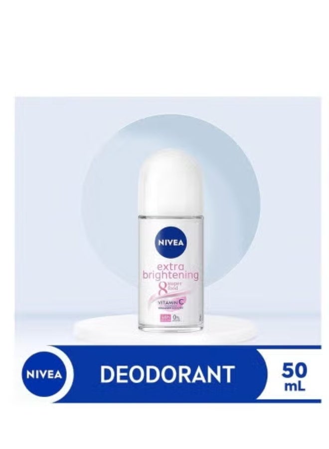 Nivea Extra brightening 8 Super Deodorant Food Roll On 50ml - Image 2