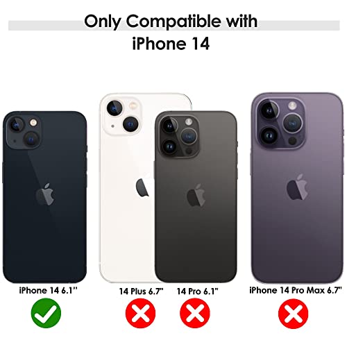 LOHASIC for iPhone 14 Case for Women Thin Slim Leather Luxury Elegant PU Soft NonSlip Grip Shockproof Bumper Full Body Protective Cover Girls Cute Phone Cases for iPhone 14 5G 61 2022 Red - Image 3