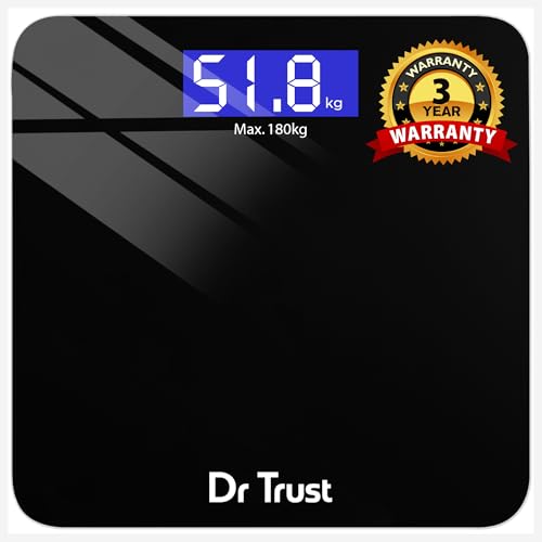 Dr Trust (USA) Electronic Zen Rechargeable Digital Personal Weighing Scale for Human Body with Temperature Display - Image 1
