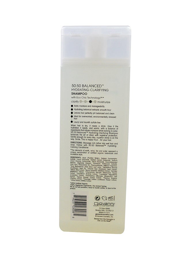 Giovanni 50:50 Balanced Hydrating-Clarifying Shampoo, For Normal To Dry Hair 250ml - Image 2