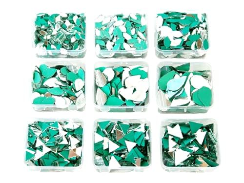 Prokart ProKart Premium Glass Lippan Art All Shape Mirrors Ideal for Lippan Fabric Mandala Art and Jewellery Making All Shape 1000 Pcs 