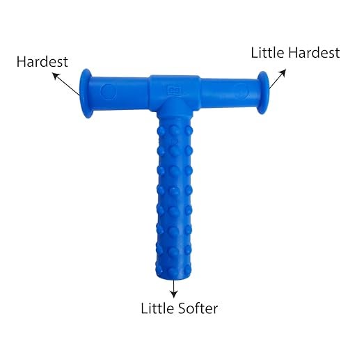 SPEECHGEARS Oro-Tube Blue Dotted A chewing tube for Speech Feeding and Sensory Integration. - Image 2