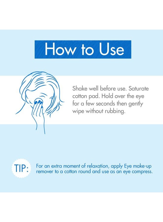 Klorane Waterproof Eye Makeup Remover With Organically Farmed Cornflower - Sensitive Skin Approved -Fragrance Free & Paraben-Free - Vegan - 3.4 fl. oz. - Image 4