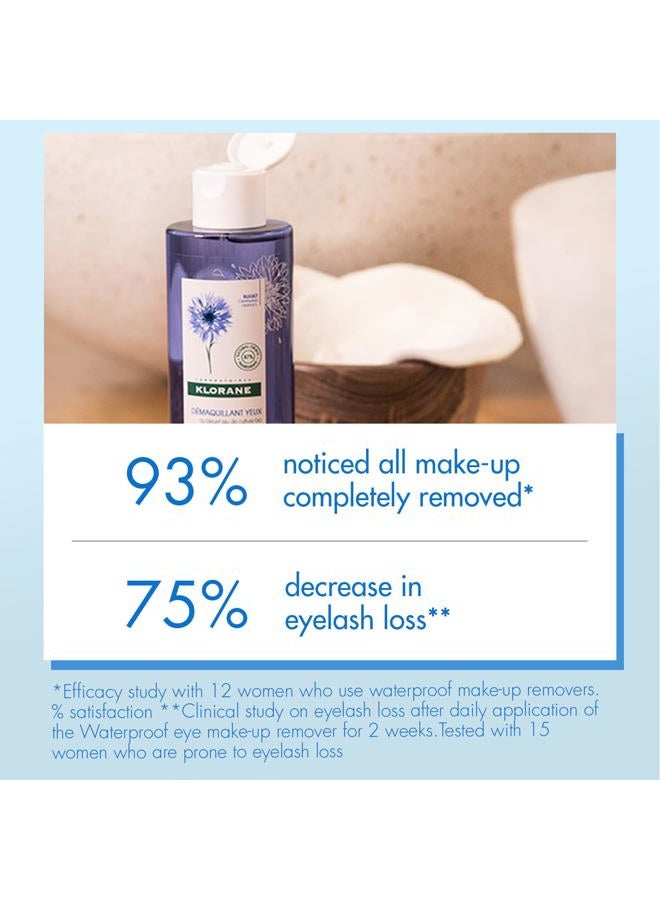 Klorane Waterproof Eye Makeup Remover With Organically Farmed Cornflower - Sensitive Skin Approved -Fragrance Free & Paraben-Free - Vegan - 3.4 fl. oz. - Image 5