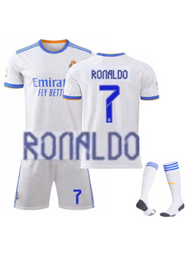 Football Uniforms, Sports Suits, Adult And Children's Compeion Training Team Uniforms, Old Style Parent-child Jerseys, Breathable Short-sleeved Jerseys