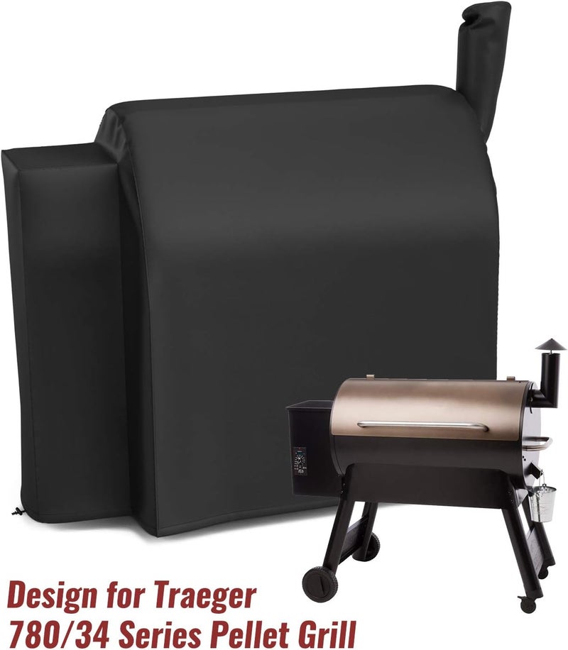 NUPICK Grill Cover for Traeger 780 / 34 Series, Zipper Design, Heavy Duty and Waterproof Pellet Cover for Traeger Texas Pro 34 Grills - Image 2