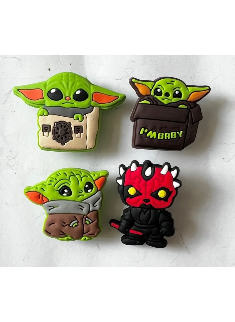 ماريماري 4 Pieces Slipper Ornaments are Imported Product with Star Wars Figures