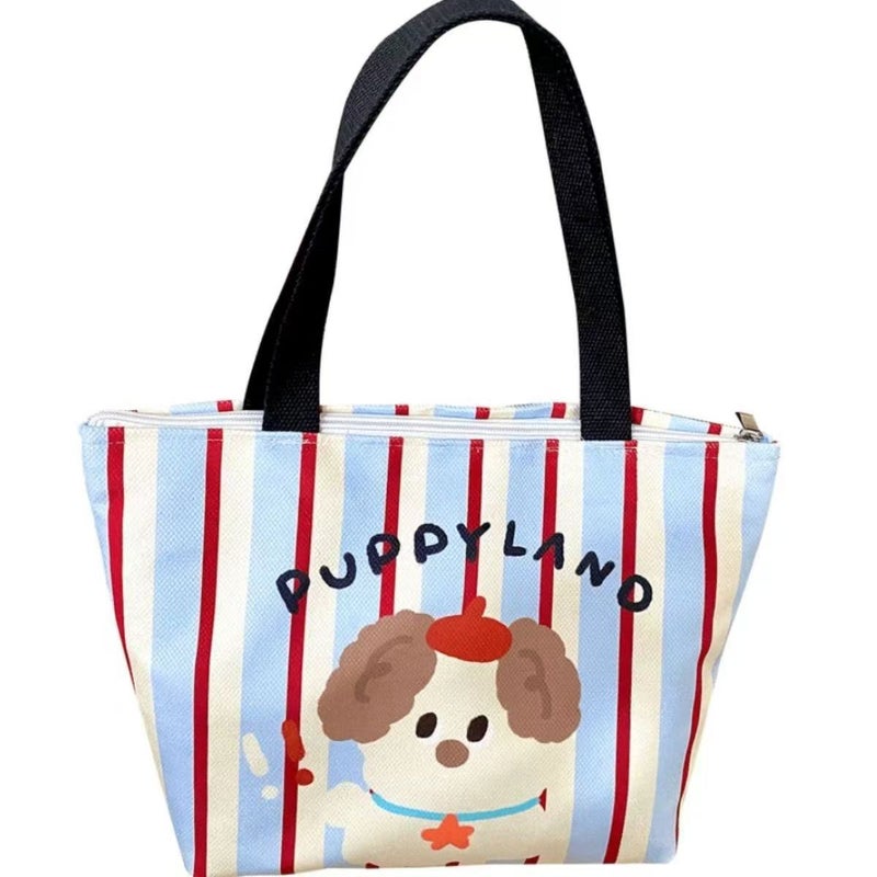 Cute Cartoon Dog Canvas Tote Bag - Image 4