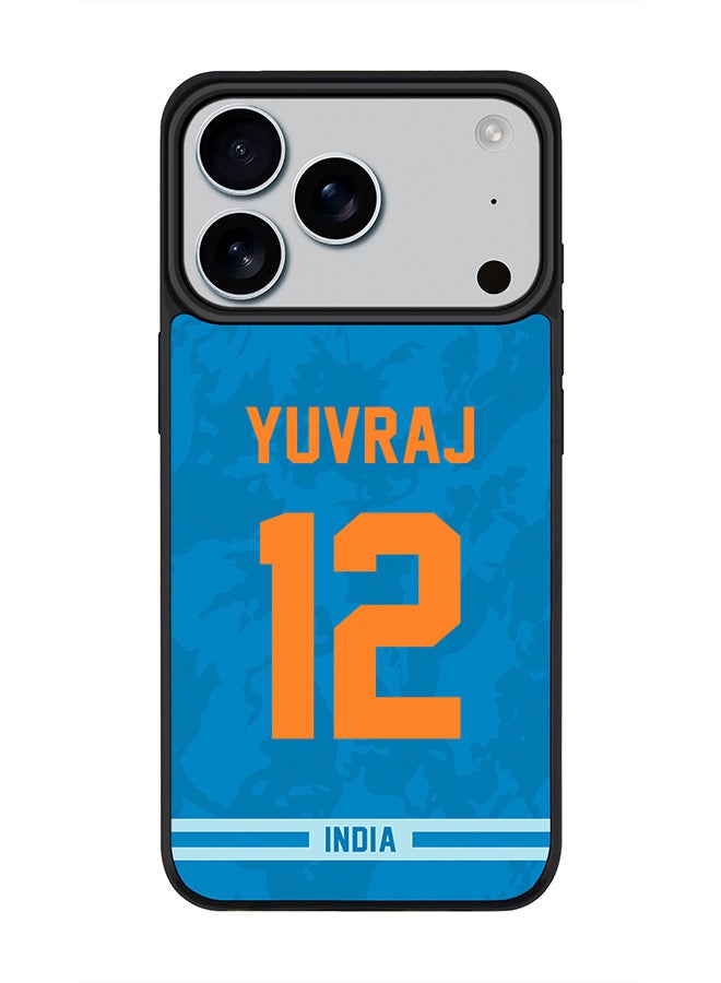 Stylizedd iPhone 17 Pro Case, [Compatible with MagSafe] Slim Magnetic cover Phone Case iPhone 17 Pro -India Yuvraj Singh, Jersey No 12 - Image 1